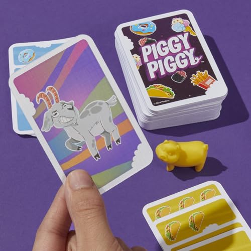 Hasbro Gaming Piggy Piggy Kartenspiel, lustiges und schnelles Kartenspiel für Familien, Kinder, Jugendliche und Erwachsene, ab 7 Jahren… – Ansicht 5