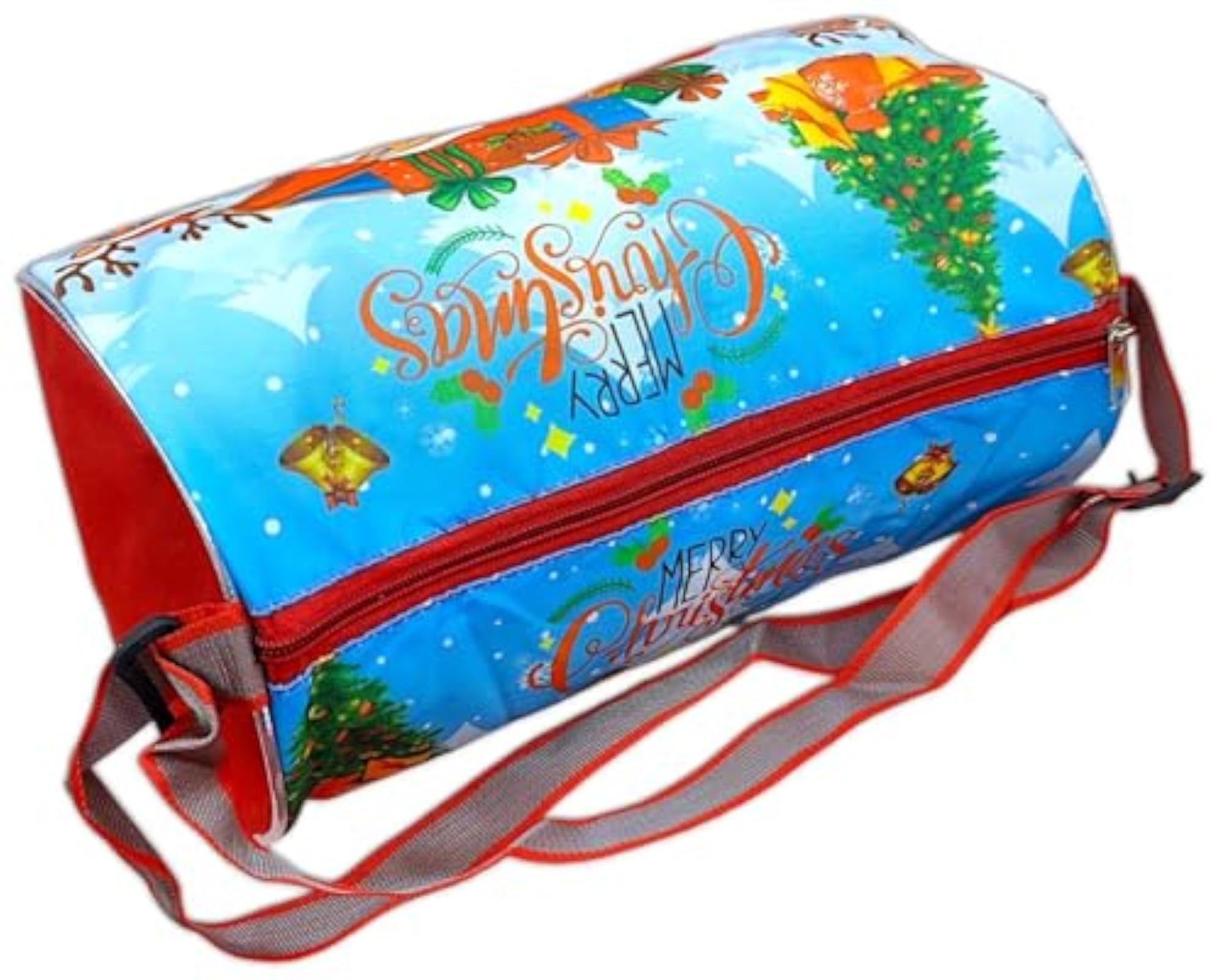 Christmas Theme Duffle Bag for Kids, Santa Claus Design