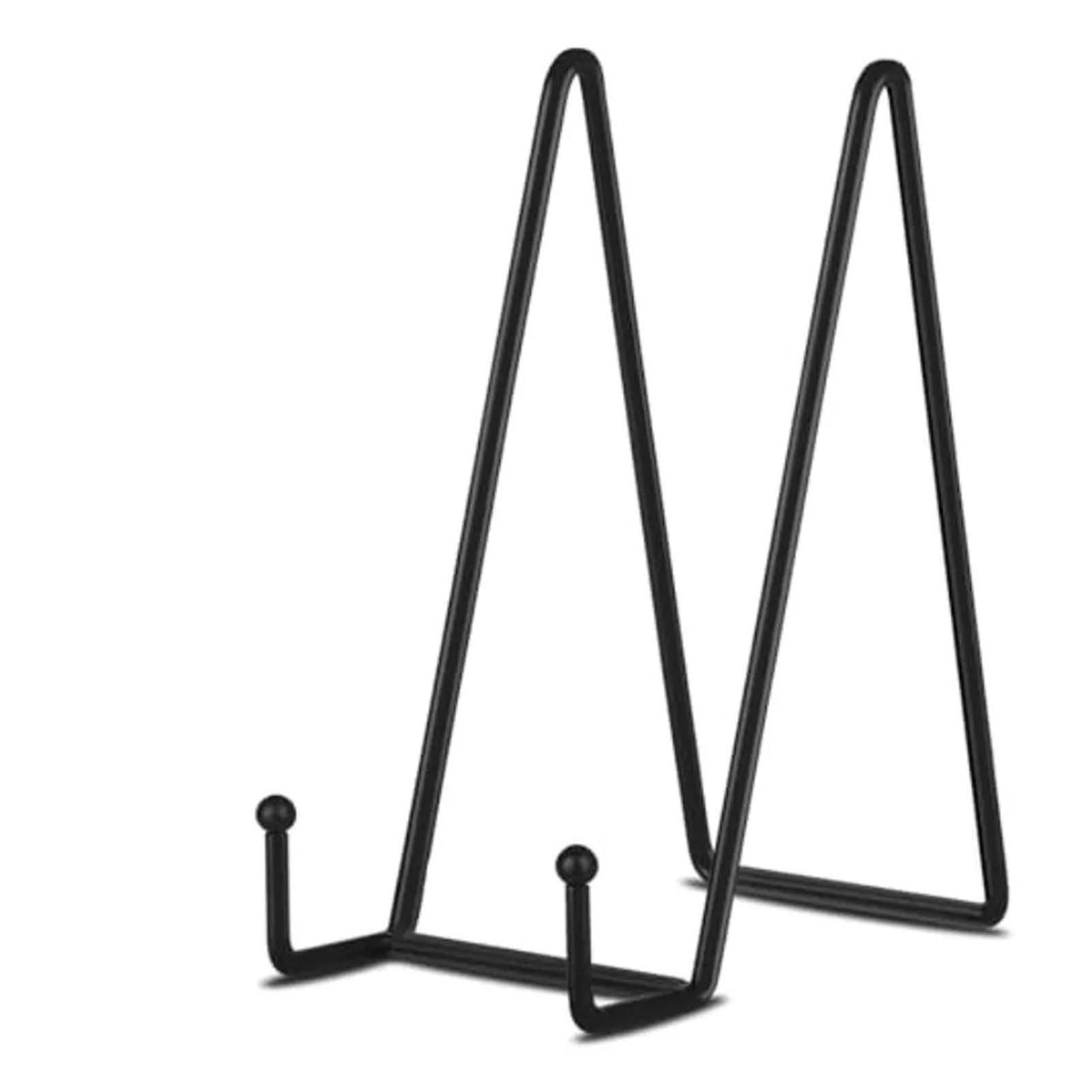 Xiehya Black 5 Pack Plate Holder Display Stands, Frame Stand For Picture, Book, Photo Easel, Creation, Collectibles For Home