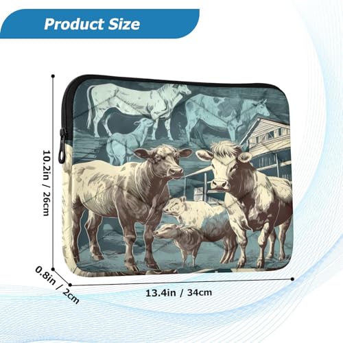 Funda para portátil 13-14 pulg animal vintage impermeable miniatura 3
