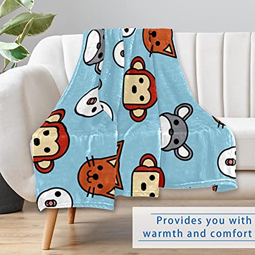 Plaid doux animaux idée cadeau couverture chaude pour lit et plage - 7