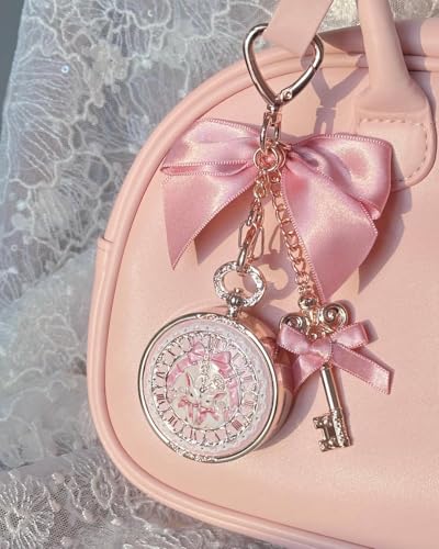 Image of Flower Knows Bunny Garden Lip Balm Bag Charm,Hydrating & Softening Lip Care with Nourishing Oils & Long-Lasting Moisture,Non-Sticky Shine,Vegan Skincare,Lip Keychain Cap,Cute for Gift(02 Creamy White)