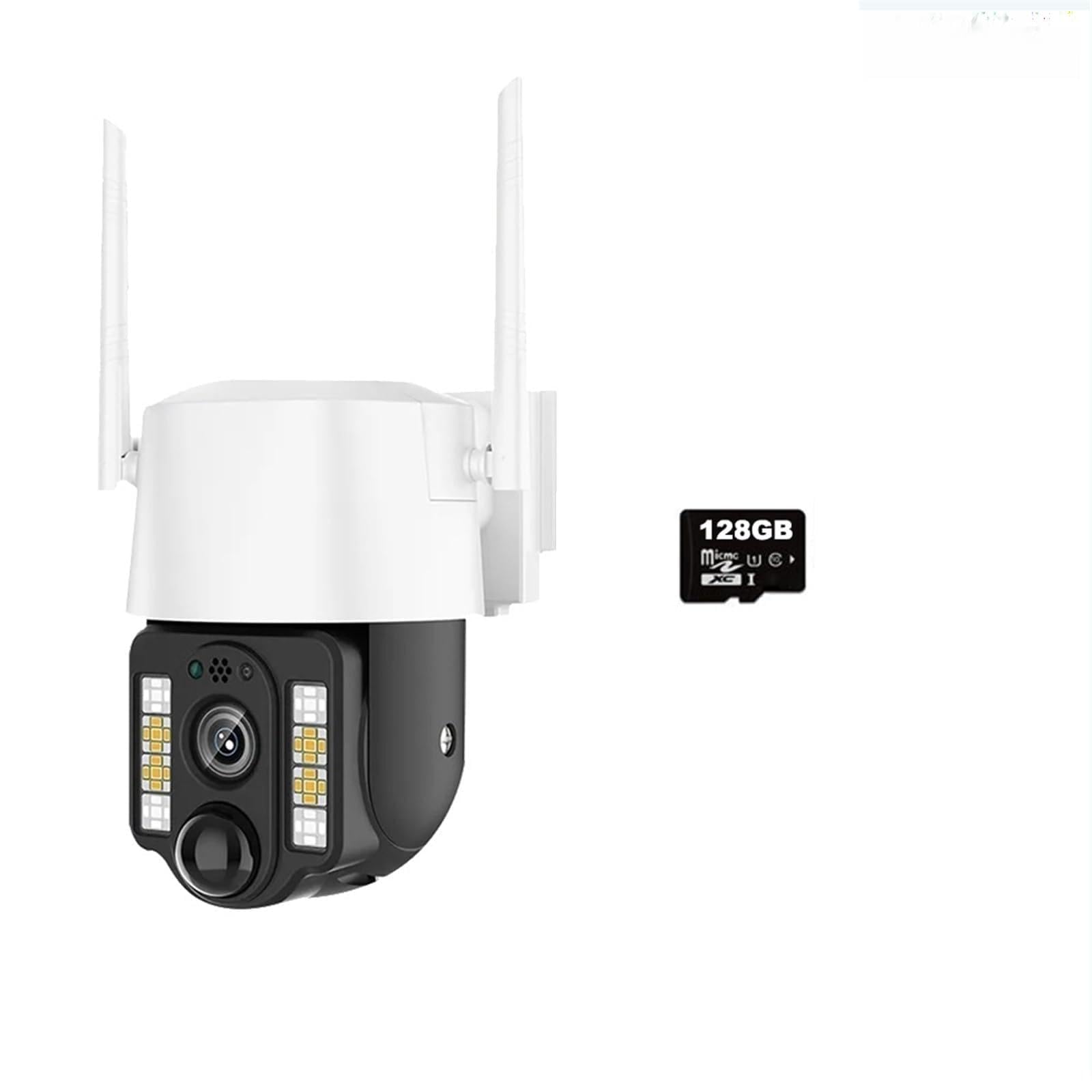 JVDDI 3MP WiFi Solar Battery Camera PTZ Outdoor PIR Human Detection Color Night Vision Wireless Security Surveillance Cameras(WiFi Cam Add 128GB)