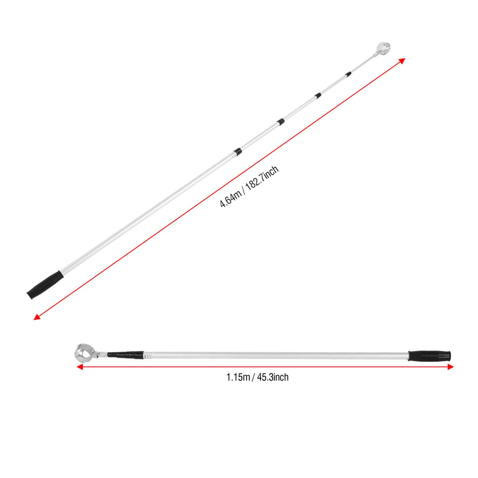 Agatige Retriever per Palline da Golf, Recuperatore per Palline da Golf in Lega di Alluminio Telescopico per Strumento Ventosa per Raccogliere Palline da Golf