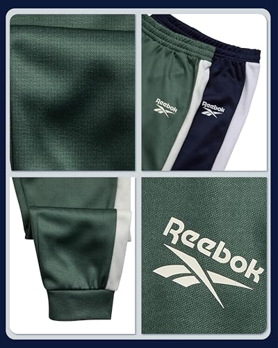 Reebok Toddler Boys Jogger Pants - 2 Pack Athletic Tricot Fleece Joggers for Boys - Football Baseball Track Pants w/Pockets3