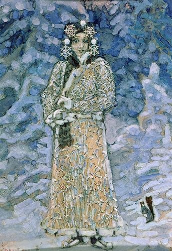 Impression d'affiches Vroubel La Fille des Neiges - Toile Art Portrait de Prestige
