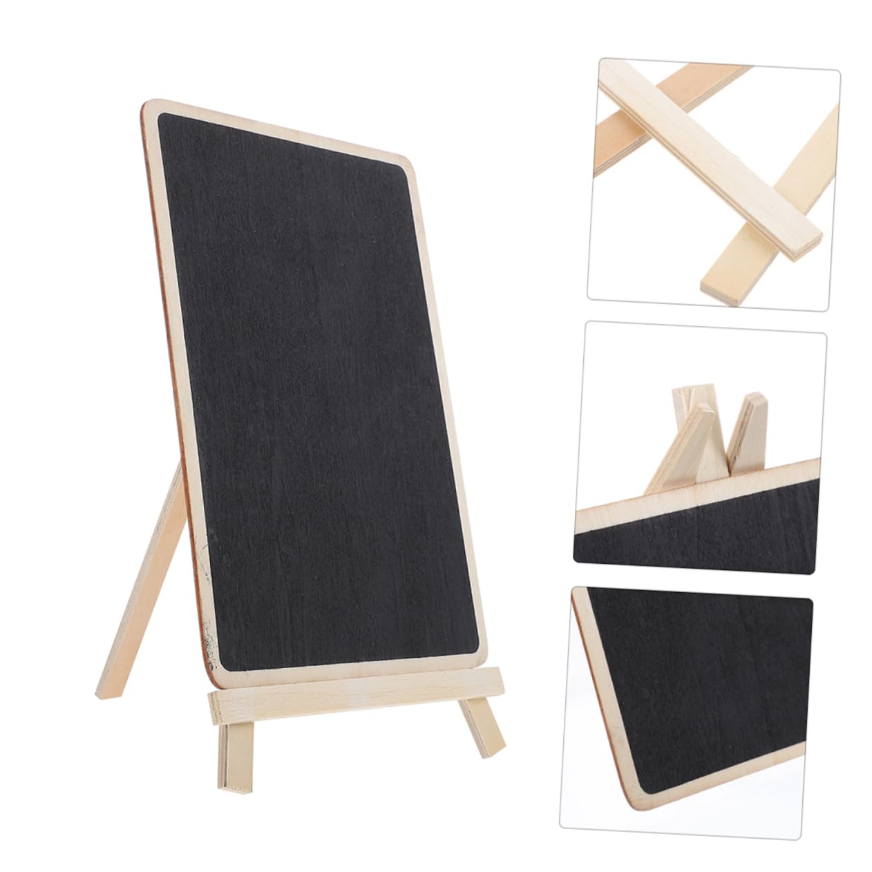 MAGICLULU 4 Set Lavagna Piccola Lavagna Memo Pad Ufficio Scrivania Negozio Di Arredamento Gesso Bordo Da Tavolo Lavagna Bordo Nero Per La Scrittura Piccolo Cancellare 4 pezzi * 4