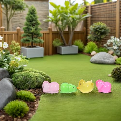 Adornos de Resina Forma de Animales para Decorar Macetas Pequeñas 6