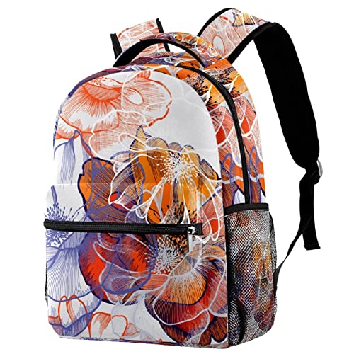 Sac à dos léger fleurs de la jungle contre le mal de dos