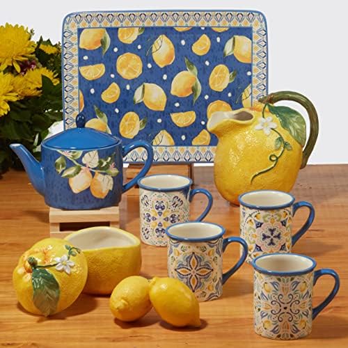 Certified International Lemonade 128 oz. Serving/Pasta Bowl 13" x 3" image 4