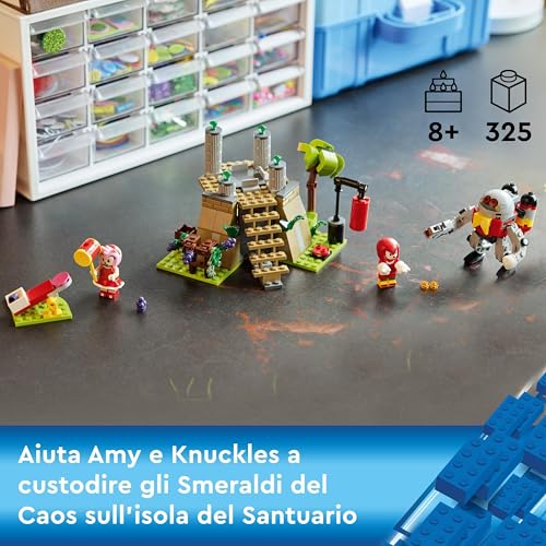 LEGO Sonic the Hedgehog Knuckles e il Santuario del Master Emerald, Set Ispirato al Videogioco con Alloggio da Costruire, 4 Personaggi, Jetpack e Catapulta, Gioco per Bambini e Bambine da 8 Anni 76998 - Immagine 2
