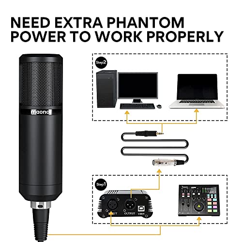 MAONO AUPM320S Professional XLR Condenser Microphone Kit, Cardioid