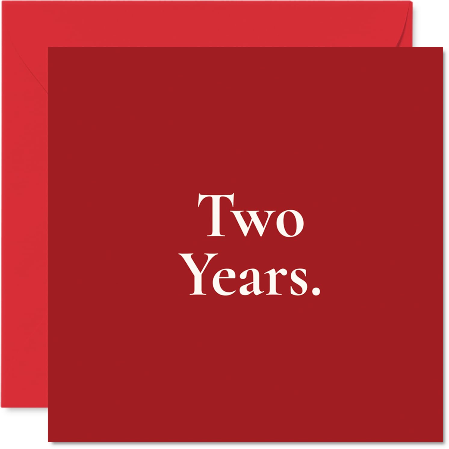 Sentimental 2nd Anniversary Card, Celebrating Two Brilliant Years Together