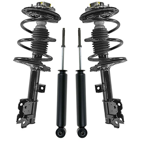Image of TRQ Front and Rear Complete Strut Assembly & Shock Absorber Kit Complete Strut & Coil Spring Assembly Compatible with 2003-2007 Nissan Murano