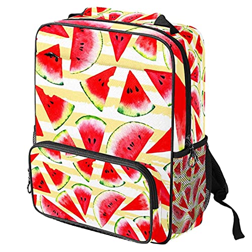 Sac de travail tendance jaune à motif pastèque, idéal pour le bureau et l'université