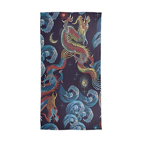 Bardic Long Scarf Vintage Chinese Dragon Lightweight Large Soft Scarves Lady Shawl Chiffon Silk Wrap2
