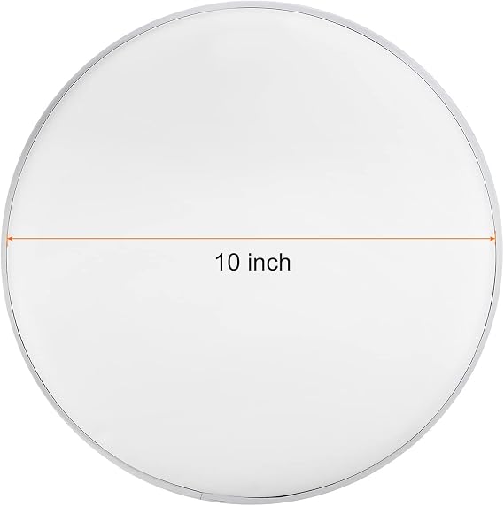 sourcing map 10 Inch Drum Head Drum Skin Sound Controlled PET Material, White