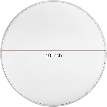 sourcing map 10 Inch Drum Head Drum Skin Sound Controlled PET Material, White