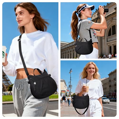 Bolso cruzado pequeño de nylon para mujer, liviano y resistente al agua miniatura 2