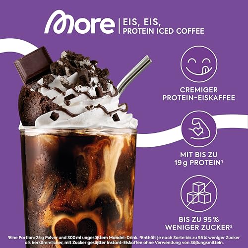 MORE mixed Protein- und Geschmackspulver Probenbundle, 12er Pack, aus Chunky Flavour, More Clear, More Protein, Protein Iced Coffee, ideal zum Muskelaufbau und -erhalt (Sorten können variieren)