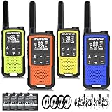 トランシーバー 無線機 免許不要 特定小電力 充電式 簡単操作 災害·地震 緊急対応 1400mAH 充電式バッテリー・USB充電ケーブル・ベルトクリップ付属 4台セット
