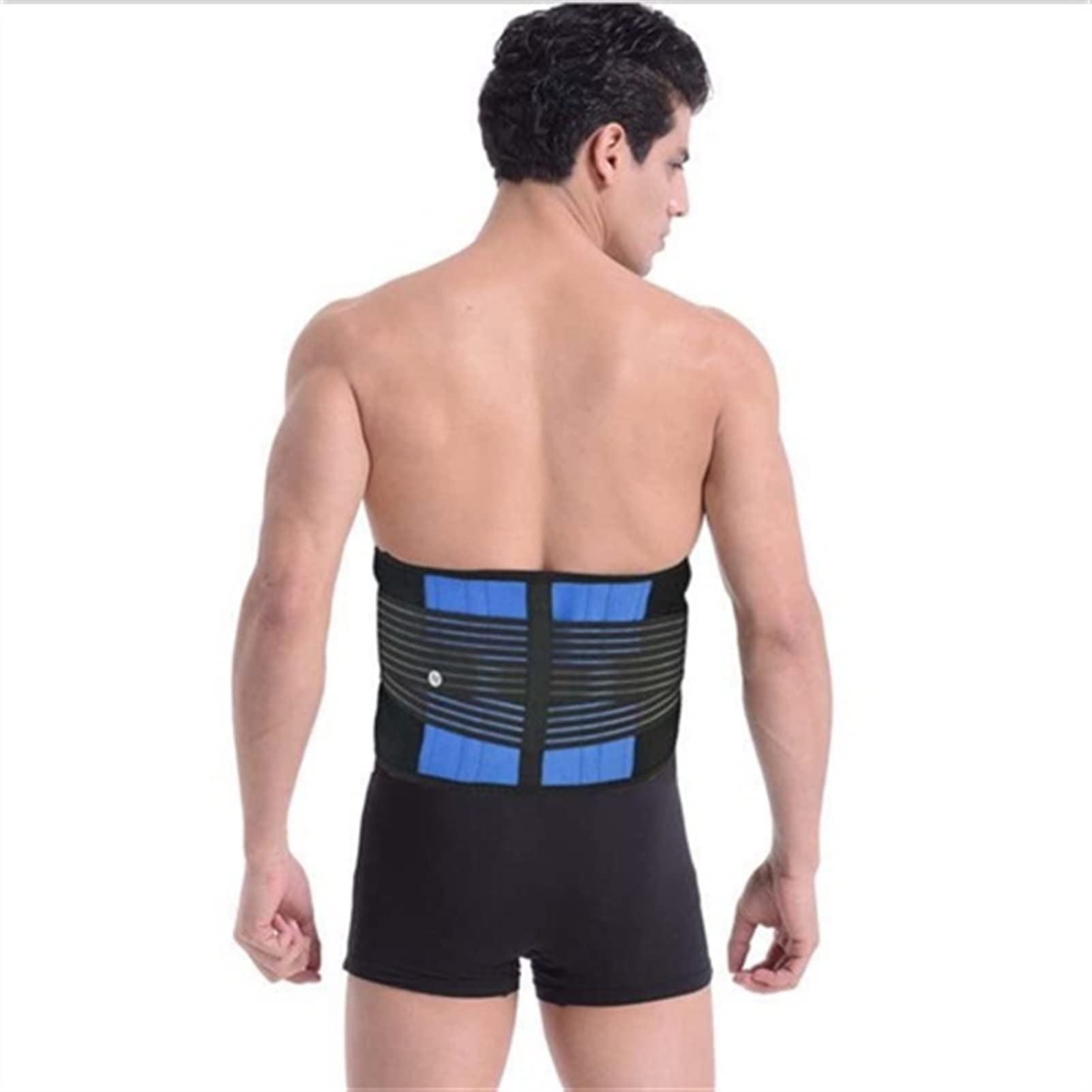 XANAYXWJ S-6XL pas stabilizujący dolną część pleców unisex Plus rozmiar regulowany korektor talii lędźwiowej plastyka brzucha trener fitness sportowy