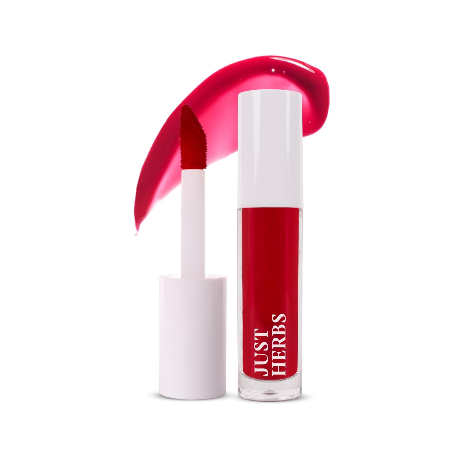 Just Herbs Water Baby Smudge & Transfer Proof | 12hrs Stay | Richly Pigmented Infused with Aloe Vera Multipurpose Water Tint for Lips, Cheeks and Eyelids for Women 6.5ml (Berry Sweet)-image-49