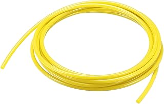 uxcell Tubo de manguera de nailon, 4 mm de diámetro interior x 6 mm de diámetro exterior de 5 m, tubo de nailon PA12 para transferencia de líquido de frenos, color amarillo