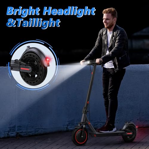 Image of Maxshot Electric Scooter, 8.5 inch /10 inch /14 inch Tire, 16 /19 /22 Mph Top Speed, 12 /16 /21 /27 /28 /49 /50 Miles Long Range, Folding Escooter for Adults and Kids with Seat Bag, Dual Braking, Dual Suspension, App