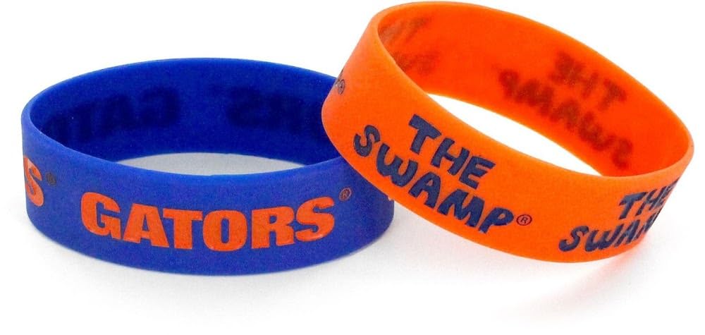 NCAA Florida Gators Silicone Rubber Bracelet Set, 2-Pack-image-8