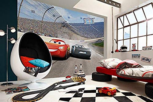 Komar  8-403 Cars 3 Curve Mural Wallpaper, Multi-Colour, 368 x 254 cm