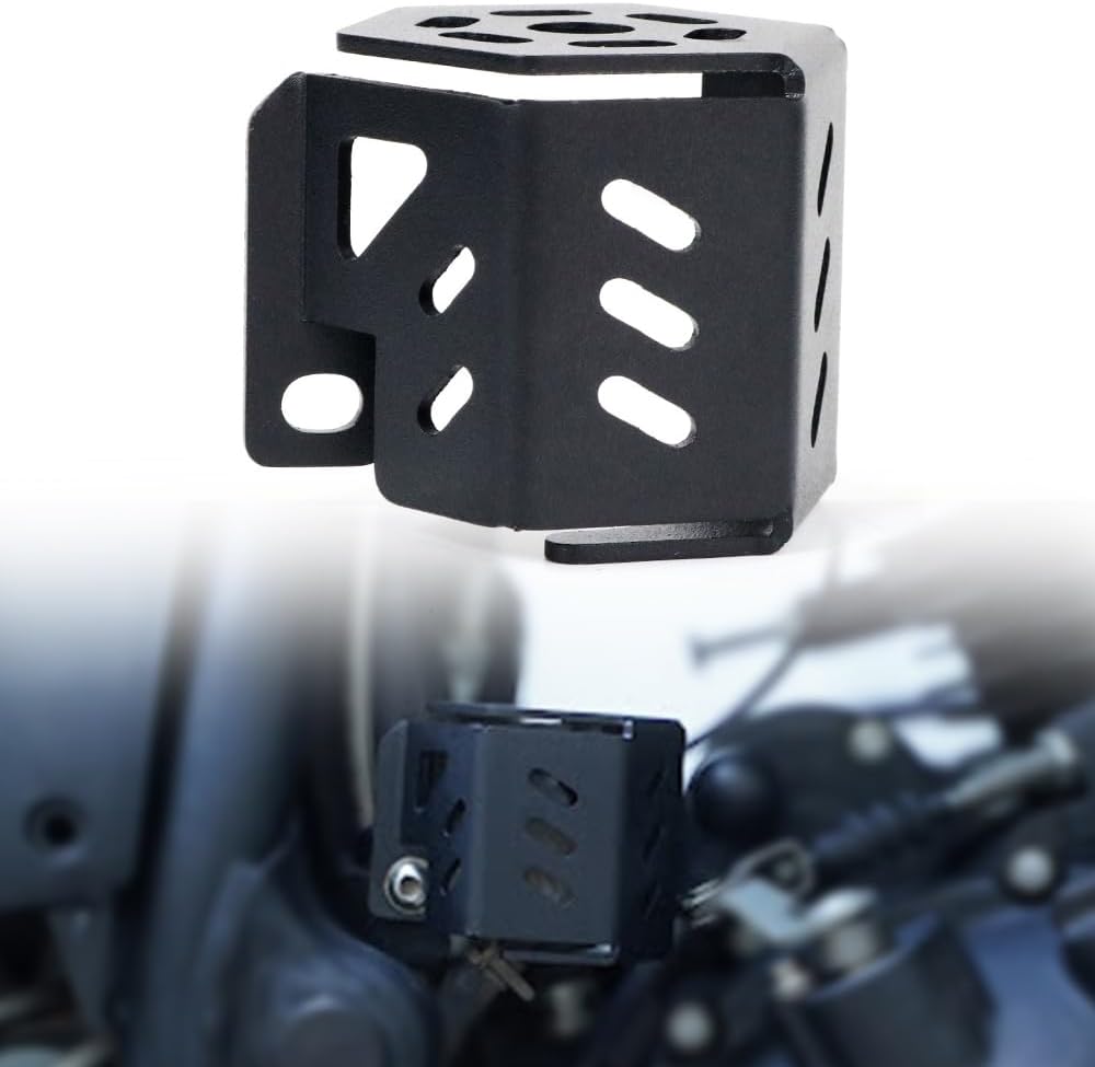 Motorcycle Rear Brake Fluid Reservoir Guard Cover Protector Compatible with Royal Enfield Himalayan 2016-2023