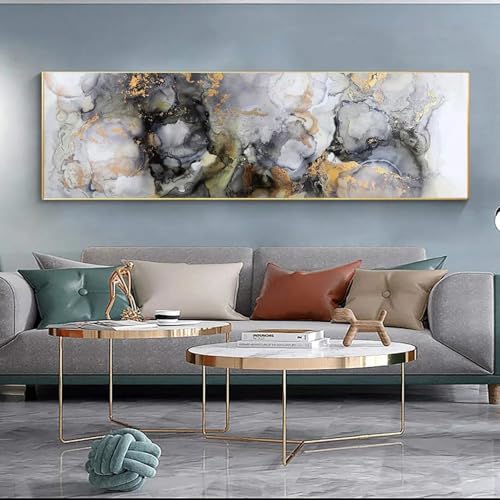 Peinture à l'huile fluide pour sublimer un grand mur de salon