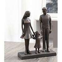 Amazon.co.jp: 置物・オブジェ彫刻置物 三人家族 飾り ギフト