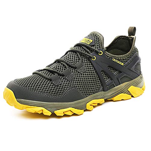 Idea Frames Men Hiking Shoes Lightweight Non-Slip Outdoor Sneaker for Walking Trekking Camping