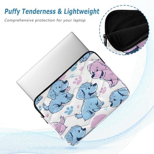 Funda para portátil 13-14 pulgadas impermeable con diseño de perros miniatura 5