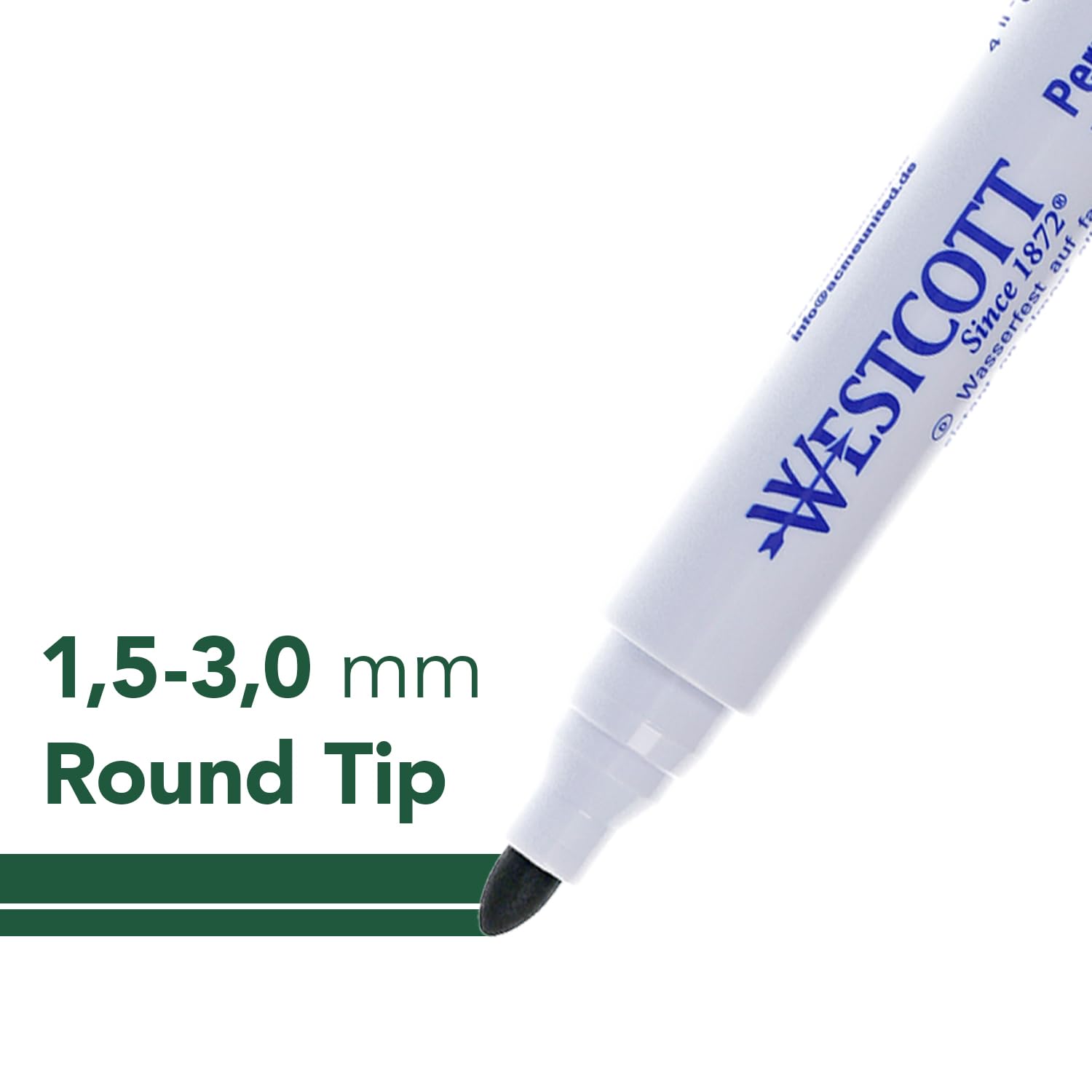 Westcott Permanent Marker 10 pieces Green, 1 count (Pack of 10) - Image 2