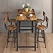 5-Piece Kitchen Counter Height Table Set, Bar Table with 4 Chairs