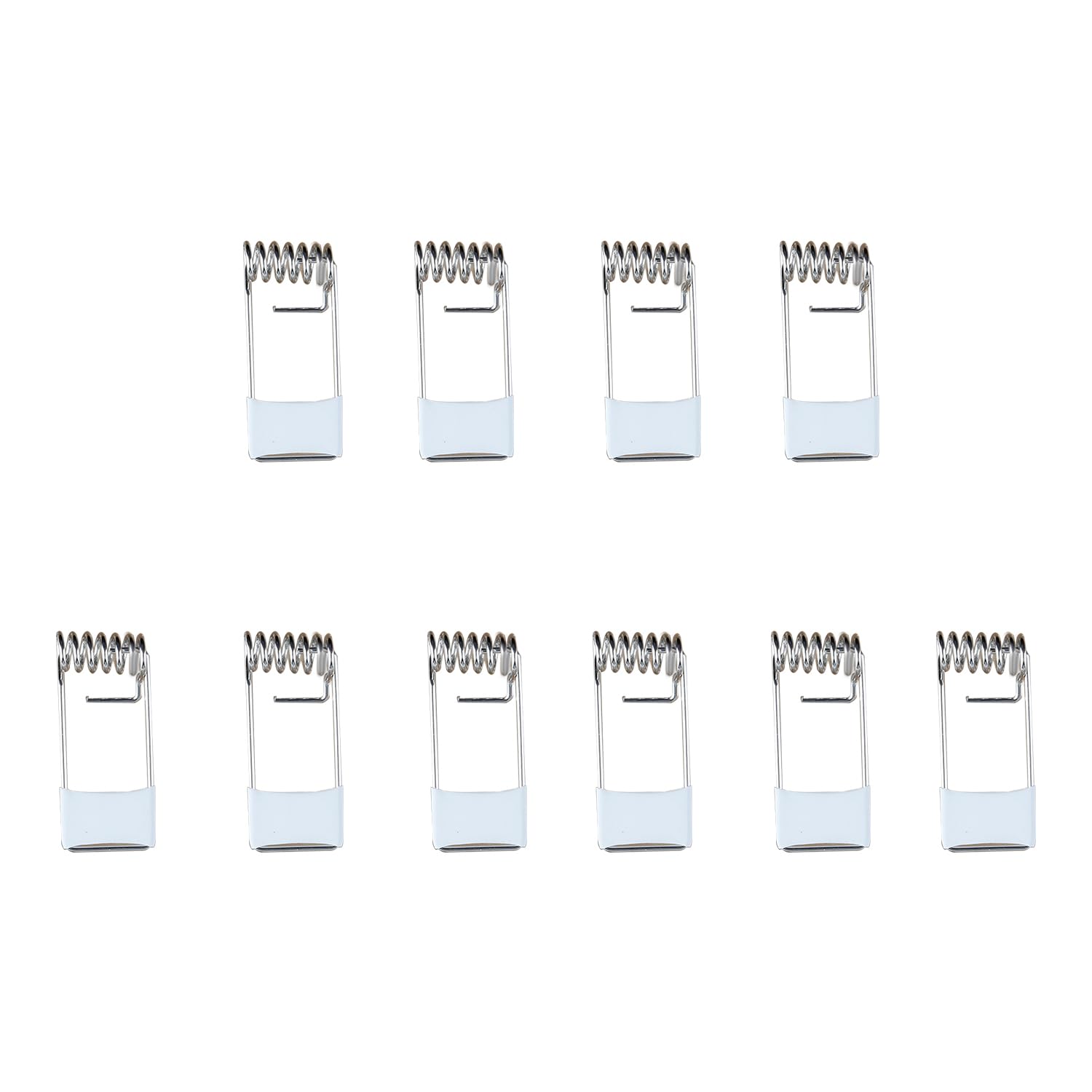 Wellrun Silver 10Pcs Lighting Spring Clips,Downlight Retaining Spring Clamps,Metal Springs For Recessed Spotlights And Lamp Holders(46X19mm)