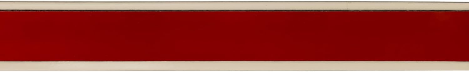 Vintage Style 5/8" Beige & Chrome Side Body Trim Molding - Formed Pointed Ends