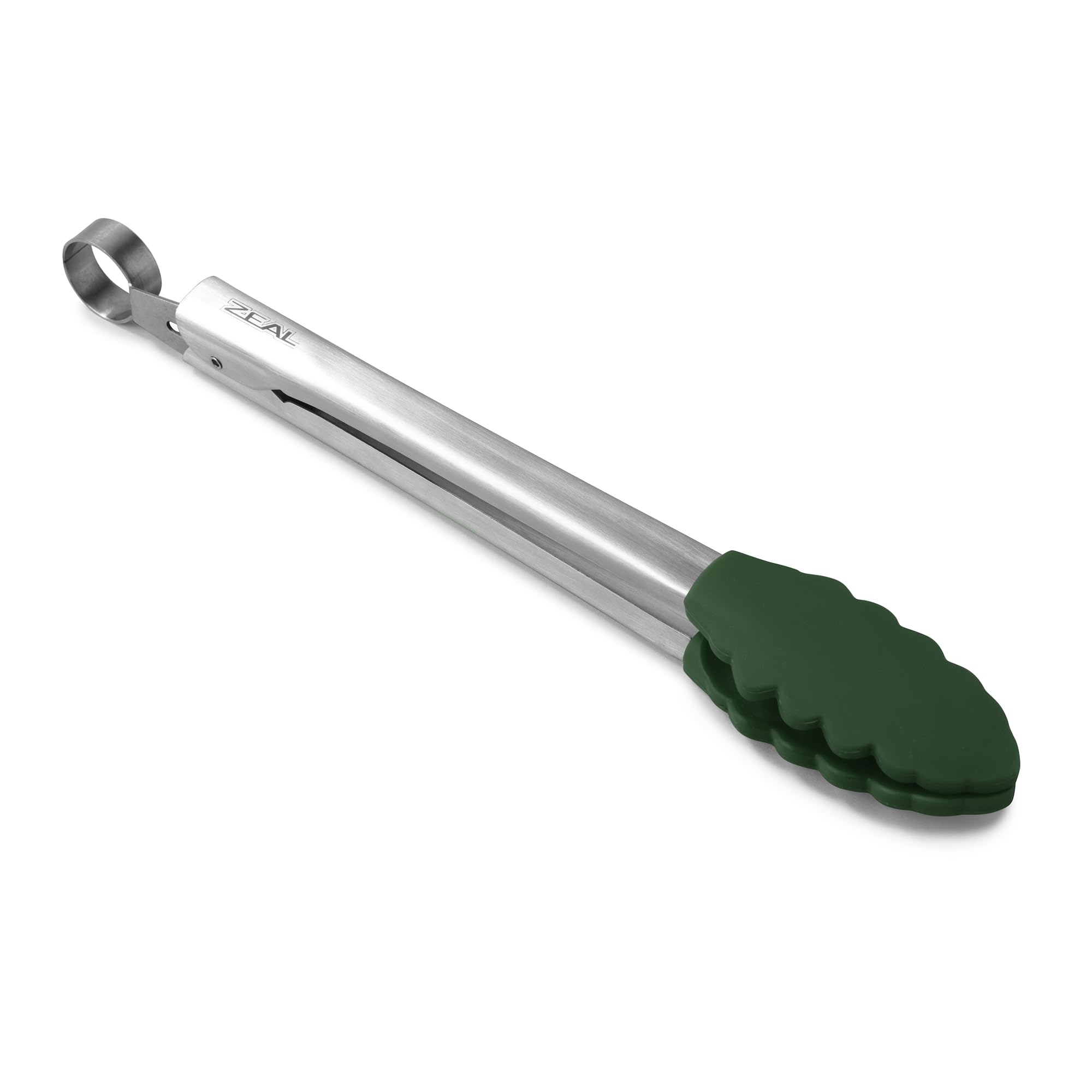 Zeal Silicone Non-Stick Kitchen Cooking Tongs with Stainless Steel Handle, for Cooking Grilling, BBQ, Serving, and More 26cm