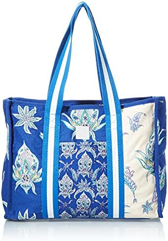 Desigual Fabric Shopping Bag, Borsa Shopper Donna, Blu, U Desigual Fabric Shopping Bag, Borsa Shopper Donna, Blu, U