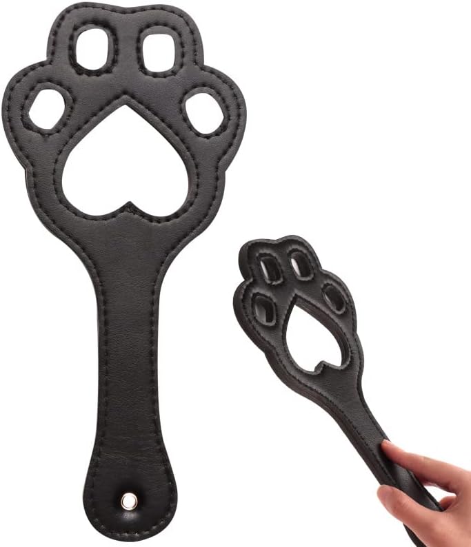 Ventilate Cat Paw Beat Buttocks Paddles. Adult Flogger Submissive SM BDSM Bondage Paddle Self Kinky Defense Sexual Tease Orgasm Training Stimulator Sex Spanking Toy Women Female Men Male Unisex