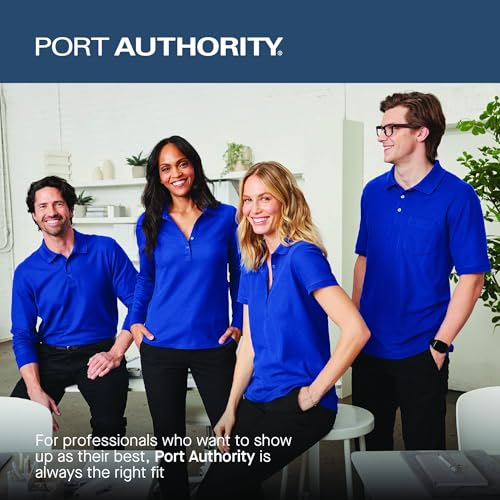 Image of Port Authority Men's Long Sleeve Carefree Button-Down Poplin Shirt