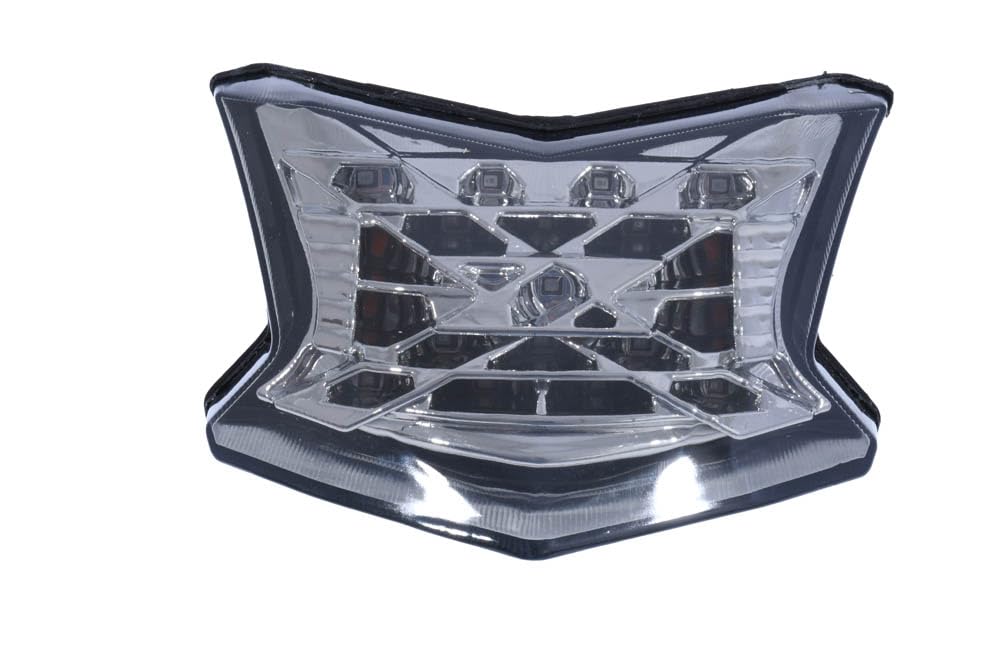 aVDB-moto Fanale Posteriore/Luce Stop LED compatibile con KAWASAKI Z650 Z-650 ER650H 2017-2025, Z900 Z-900/SE 2017-2024, Z H2 ZR1000 2020-2025, NINJA 650 EX650M 2017-2025 + Frecce Integrate (Chiaro)