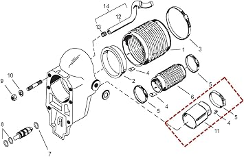 78458A1 Exhaust Tube Bellows for Mercruiser Alpha and Bravo Stern Drive Sierra 18-2760