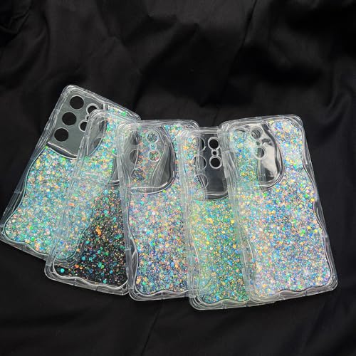 Coque Samsung S22 Plus lumineuse de luxe avec couverture paillettes bleu nuit - 6