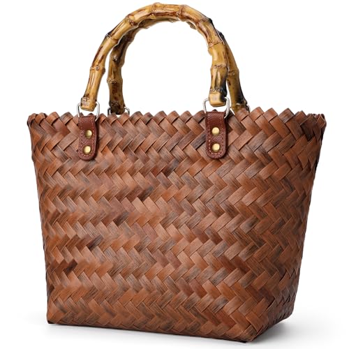 Beach Bags for Women, Summer Straw Bag, Woven Straw Beach Tote Bag Shoulder Handbags