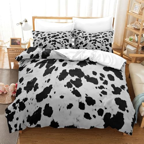 Parure de lit crâne de vache microfibre douce contre la sueur - 3