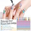 Fiopet 12 Colors Nail Art Pens Set, 2026 New Nail Art Markers for Gel Nails, Quick Dry Long Lasting Nail Polish Pen for Kids, DIY 3D Drawing Dotting Painting Nails Liner Brush (1 Pcs) #4